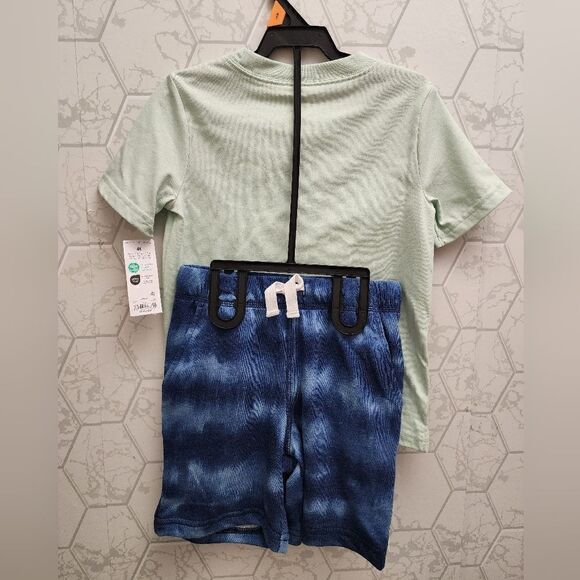 Carter's Size Toddler Boy T-Rex Dino Spring Summer Easter Short Outfit Set - Picture 4 of 5